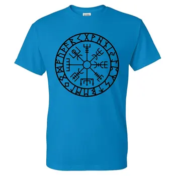 Smieklīgi Vikingu kompass drukāt Sieviešu, Vīriešu T-krekli O-veida Kakla 2020. Gada Vasaras modelis drukāt Augstas Kvalitātes Kokvilnas T krekls.