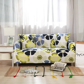 Sofa cover elastības kombinācija neslīdoša dīvāns vāciņu, viesistaba, sofa cover L-formas krēsls segtu single / double / trīs
