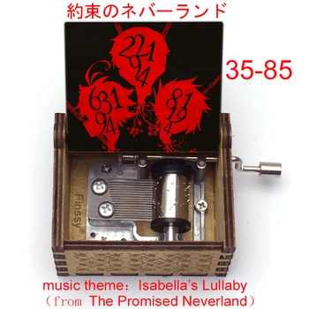Solīto Neverland Isabella ir Šūpuļdziesma Mūzikas Koka Music Box Puses Anime Fani Bērniem Dāvanu Dekorēšana Ziemassvētkiem, Dzimšanas dienu