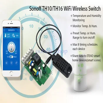 Sonoff Sensors Si7021 Temperatūras, Mitruma Sensors Zondes Augstas Precizitātes Monitors Modulis Sonoff TH10 un Sonoff TH16