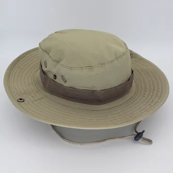 Spaiņa Cepuri Safari Boonie Cepuri Vīriešu Panama Zvejas Kokvilnas Āra Unisex Vasaras Medību Bob Maskēties Cepures Armijas Militāro Panama