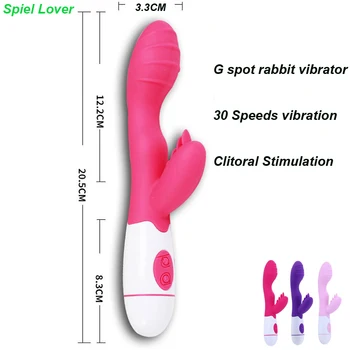 Spiel Mīļākais 30 Ātrumiem G spot masāža dildo, Vibratori sievietes Klitora stimulators Trušu Vibrators seksa rotaļlietas, lai sieviete Vibrador
