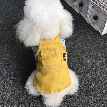 Spilgtas krāsas džinsa suņu apģērbu pet drēbes, suņu apģērbi svārki zeķturi suņu apģērbi ziemas kucēns pet apģērbs suns pet apģērbs