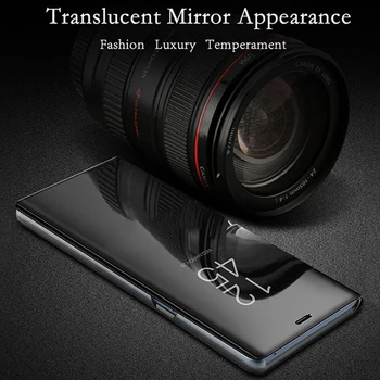Spogulis Skatu Smart Flip Case for Samsung Galaxy S20 Galaxys20 S 20 SM G981 G981F Luksusa Sākotnējo Magnētisko Fundas 360 Tālruņa Vāciņu