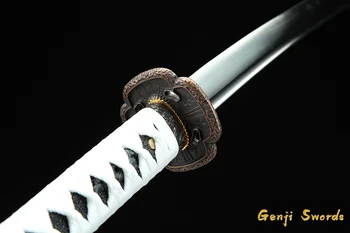 Spoku Tsushima Cosplay Reprodukcija Augsta Mangāna Tērauda Asmens Zobenu Japāņu Samuraju Spēle Katana un Tanto Pāris