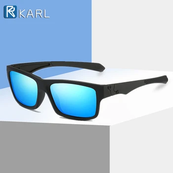 Sporta Polarizētās Saulesbrilles, Vīriešu Laukumā Saulesbrilles Modes Zīmola Dizainere Toņos Vīriešu Braukšanas Brilles Krāsu Spogulis Sunglass UV400