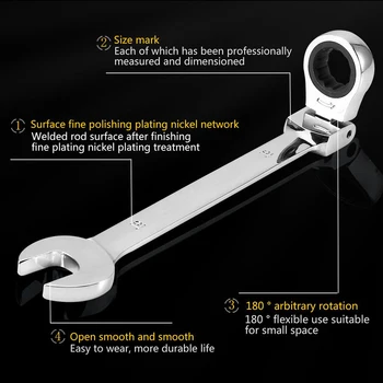 Sprūdrata Uzgriežņu atslēgu Komplekts Uzgriežņu atslēgu Kombināciju Kopums dinamometrisko Atslēgu Komplekts Auto Instrumentu Komplekts, Atslēgas Auto Remonts