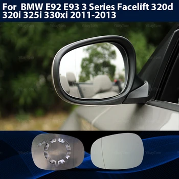 Spārna Nomaiņa Atpakaļskata Spoguļa Stikls BMW E92 E93 3. Sērijas Facelift 320d 320i 325i 330xi 2011-13 pa Kreisi un pa Labi Zils, Apsildāms
