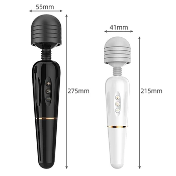 Spēcīgs AV Vibrators Burvju Nūjiņu Maksts Klitora Stimulators Vibratori Seksa Rotaļlietas Sievietēm G Spot Masturbator USB Maksas Dildo