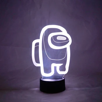 Spēle Starp Asv 3D Lampas Dekors LED Sensor Light Atmosfēru Gultas Nakts Dāvanu Krāsa Mainās Darbvirsmas USB Lampas Kafijas Galds