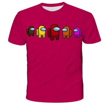 Starp Mums Atdzist 3d T Krekls Vasaras Modes Īsām Piedurknēm O-veida Kakla t-veida Topi Bērnu Spēle Harajuku T-Krekli Bērnu Zēnu Apģērbi
