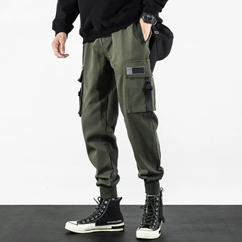 Streetwear Joggers Vīriešu Pavasara Rudens Modes Treniņbikses Vīriešu bikses Casual Slim Potītes garuma Vīriešu Bikses Sieviešu Bikses