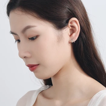 Sudraba Krāsā Stīpas Auskari Kristāla Auskari Sievietēm korejas Modes Jauns zelta Rotaslietas Femme oorbellen