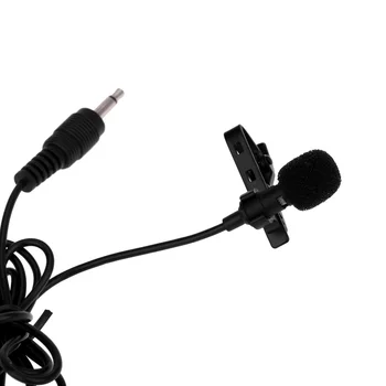 Super Atloks Lavalier saspraudes Metāla Mono Mikrofona 3,5 mm Vadu ar Ķēdi Klips, Mikrofoni, Mikrofonu, lai Lound Augstas Kvalitātes Skaļrunis