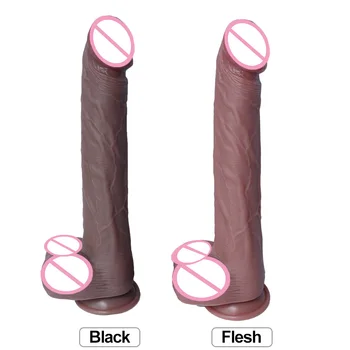 Super milzīgs, liels, ļoti mīksts un reālistisks dildo dubulto silikona materiāla mākslīgā dzimumlocekļa liels gailis milzīgs diido seksa rotaļlietas sievietēm