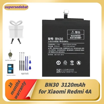 Supersedebat BN30 Akumulatoru Redmi 4a Akumulators Bateria par Xiaomi Redmi 4A Baterijas Mobiele Telefoon Accessoires Instrumentu Komplekti