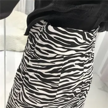 Svārki Sievietēm-line Mini Zebra Modelis Šiks Ielu Hip-svārki Sexy Ins Modes Ulzzang Vintage Sieviešu Stilīgs Faldas Gadījuma Šiks