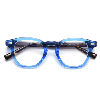 Swanwick retro optiskās brilles vīriešiem kvadrātveida briļļu rāmji sieviešu zils brūns caurspīdīgs unisex pavasara aksesuāri, karstā pārdošanas