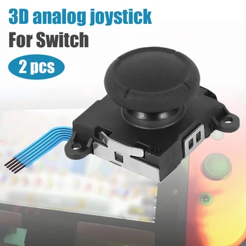 Sākotnējo 2-Pack 3D Analogo Kursorsviru Joycon Analog Stick, Lai Pārslēgtos Kursorsviru Nomaiņa Prieku Con Kontrolieris Īkšķi Stick Aizstāt