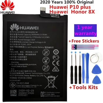 Sākotnējā 3750mA HB386589ECW Mobilo Telefonu Rezerves Akumulatoru Huawei Honor 8X Godu 8X / View 10 Lite JSN-L21 L22 L 23 L42