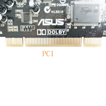 Sākotnējā ASUS Xonar DG skaņas karte PCI interfeisu 5.1 kanālu ar optisko interfeisu