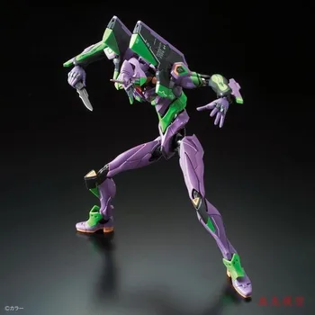 Sākotnējā BANDAI 1:144 Gundam RG 33 EVA UNIT-01 UZSTĀDĪT Evangelion Anime Samontēti Robots Modelis Bērniem Rīcības Attēls Rotaļlietas Halloween Dāvanu