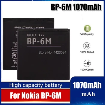 Sākotnējā BP-6M, tālruņa akumulators Nokia N73 N77 N93 N93S 3250 6151 6233 6234 6280 6288 6290 9300I 9300 BP6M