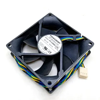 Sākotnējā PVA080G12Q 80x80x25MM DC12v 0.65 a 8cm 4Lines PWM Datora PROCESORA Dzesēšanas ventilators