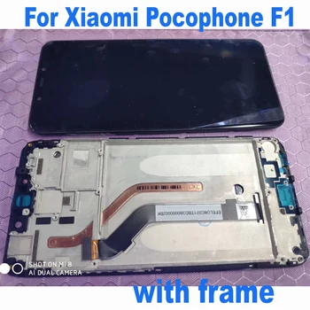 Sākotnējā Poco f1 LCD Displejs ar skārienjūtīgu Ekrānu Digitizer Montāža Sensors ar Rāmi Xiaomi mi Pocophone F1 Tālrunis Pantalla