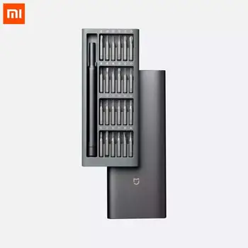 Sākotnējā Xiaomi Mijia Ikdienas Lietošanai Skrūvgriežu Komplekts 24 Precizitāti Magnētisko Biti Alluminum Lodziņā DIY skrūvgriezi Komplekts Smart home