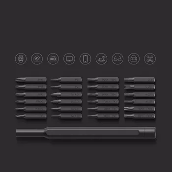 Sākotnējā Xiaomi Mijia Ikdienas Lietošanai Skrūvgriežu Komplekts 24 Precizitāti Magnētisko Biti Alluminum Lodziņā DIY skrūvgriezi Komplekts Smart home
