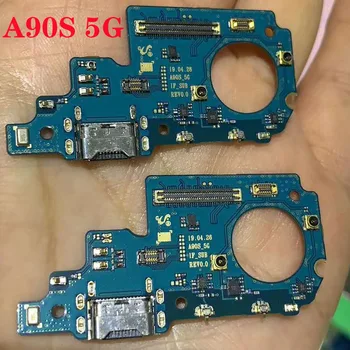 Sākotnējā jauno Samsung Galaxy S10 Lite G770F/DS G770F/DSM A90S 5G Lādētāja ports Uzlādes Doks USB Savienotāju Datu Flex Kabelis