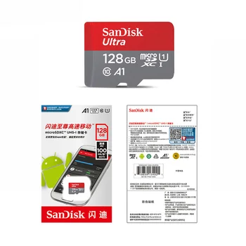 Sākotnējā sandisk class10 tarjeta de sd micro tf kartes 16 gb 32 gb, 64 gb 128 gb un 256 gb tarjeta de memoria Mobilā tālruņa atmiņas karti