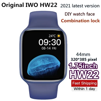 Sākotnējā svb HW22 Smart Skatīties 1.75 collu pielāgošanas skalu, Bluetooth zvanu 44mm reloj Pulksteņi PK svb 12 pro w46 w26 hw12 hw16 W34 AK76