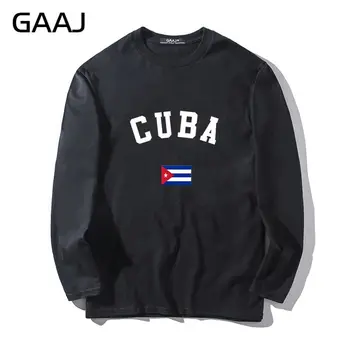 T Krekls Vīriešiem Kubas Karoga Tee Streetwear Cilvēks Un Sievietēm Unisex Garām Piedurknēm Drukāt Vēstuli Fidels Kastro Augstas Kvalitātes Smieklīgi Modes Vīrietis