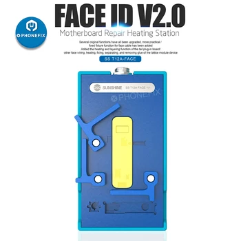 T12A Face ID Apkures Staciju+FACE ID V2.0 Apkures Groove iPhone Kabelis Attālums Sensors Desoldering Remonts Mainboard Priekšsildītāja