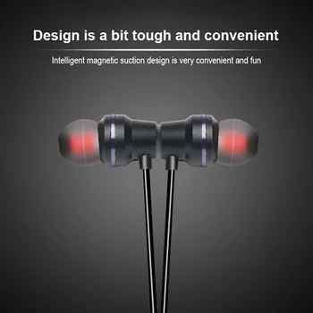 T25 V5.0 Bluetooth Austiņas Bezvadu Austiņas Magnētisko Stereo Bass Sporta Darbojas Austiņas Ar Mic Atbalsta TF/SD atmiņas Kartes FS