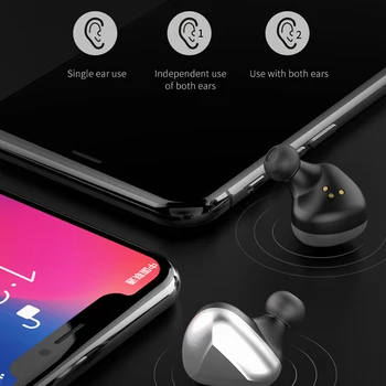 T50 TWS Bezvadu Bluetooth Austiņas 6D Stereo Trokšņa Slāpēšanas Austiņas Ar Uzlādes Gadījumā Bass Mūzikas Earbuds iphone Xiaomi