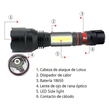 T6 Mini Keychain Niršanas Lukturīti Uzlādējams Ūdensdrošs Led Lukturītis C8-COB Darba Lukturi 18650 Akumulatoru Medību /Kempings