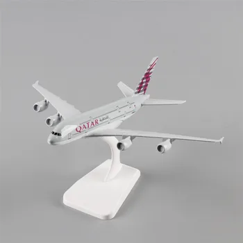 TAIHONGYU 20cm A380 Katarā Gaisa Plaknes Lidmašīnas Modelis w/Statīva Kolekcijas Lējumiem Bērniem, Rotaļlietas, Dāvanu