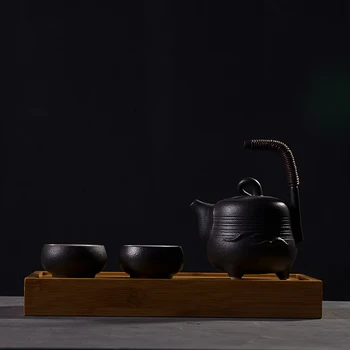 TANGPIN dabas bambusa tējas paplātes, tējas galda roku darbs, kas apkalpo renes kung fu tējas piederumi