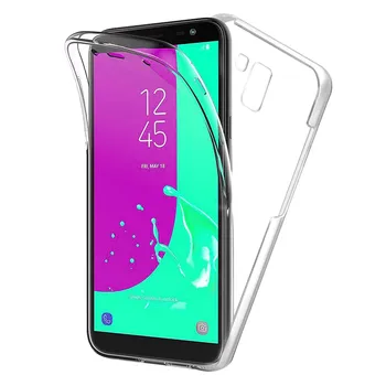 TBOC Case for Samsung Galaxy J6 (2018. gadā) j600F Gadījumā [Clear] Pilns [Silikona TPU] Dubulto Seju [360 Grādu] Mobilo