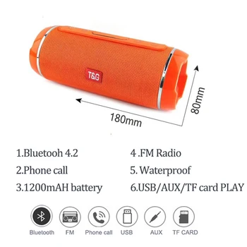 TG116C 20W Lielas Jaudas Portatīvo Bluetooth Skaļruni Bezvadu Kolonnas Subwoofer Mūzikas Centrs Soundbar 3D Stereo BoomBox ar USB TF FM