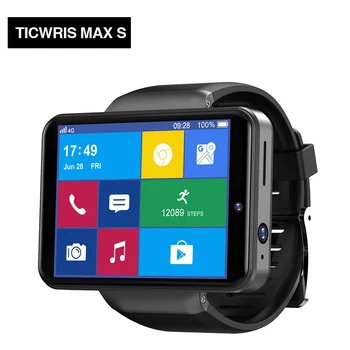 TICWRIS MAX S Smartwatch 2.4'IPS 640*480 3G+32G 4G Skatīties Tālrunis Dual Camera Sejas Atbloķēšanas Dzīvi Palīgs GPS Spēle Spēlēt Smart Skatīties