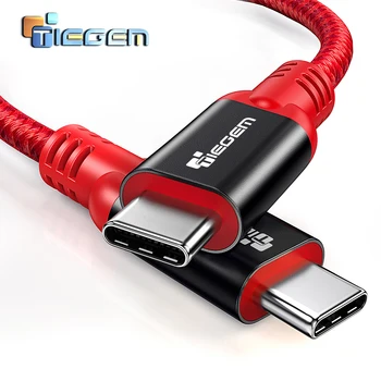 TIEGEM USB C Tipa Kabeli 3A USB C USB-C (Kabelis Samsung Galaxy S9 Xiaomi Ātrās Uzlādes C Tipa Kabeli Oneplus USB 3.1 Vadu