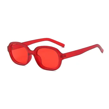 TIK&EI Vintage Ovāls Sieviešu Saulesbrilles Ins Populārs Modes Konfektes Krāsu Gradientu, Briļļu Vīriešiem Retro Trending Saules Brilles Toņos UV400