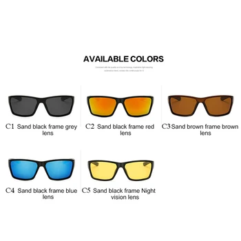 TOEXPLORE Modes Polarizētās Vīrieši Sievietes Pret Saules Brilles Sporta Brilles Braukšanas Saulesbrilles, Aizsargbrilles, Luksusa Zīmolu Dizainera UV400