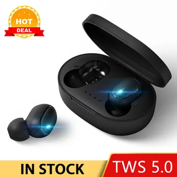 TOMKAS TWS Bluetooth Austiņas PK Redmi Airdots Bezvadu Earbuds 5.0 Austiņas Trokšņu Slāpēšanas Mikrofons Uzlādes Lodziņā TWS A6S Austiņas