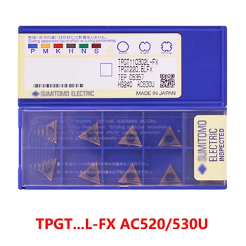 TPGT080204 TPGT110302 TPGT110304 L-FX LFX AC530U AC520U Karbīda Ieliktņiem, Virpas Instrumentu TPGT 080204 110302 110304 Oriģināls 10pcs