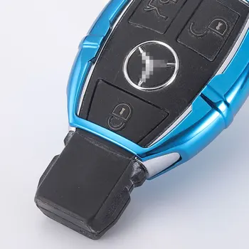 TPU Auto Atslēgu Gadījumā, Mercedes Benz W203 W204 W211 CLK C180 E200 AMG C E S Klases Smart Tālvadības Pults Vāciņu Keychain Aizsargs Soma